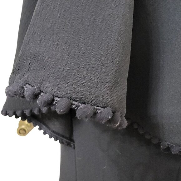 Loft Size 4 Black Flutter Sleeve Sheath Dress, Gently Used Condition - Picture 7 of 16